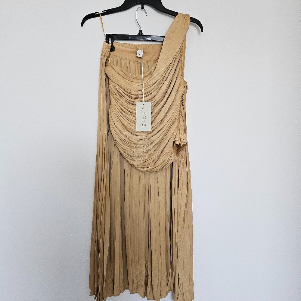 Joie Tan Pleated Dress
